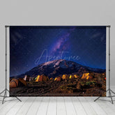 Aperturee - Aperturee Outdoor Desert Under Starry Sky Photography Backdrop